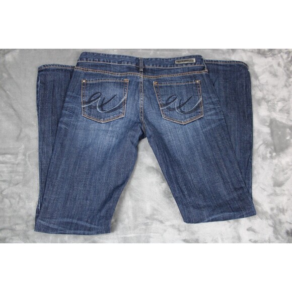Express Boot Stella Low Rise Regular Fit Women's Size 6/28 Jeans Blue - Picture 7 of 10